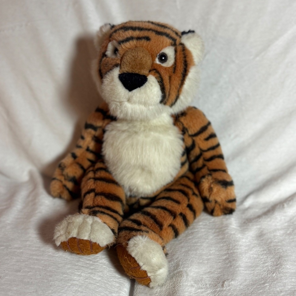 VINTAGE 1990s Tickles The Bengal Tiger Russ Berrie 16" Weighted Stuffed Animal
